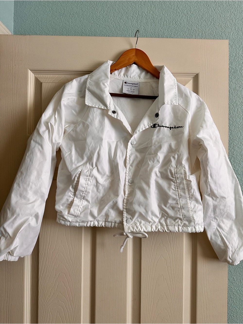 Champion White windbreaker Jacket size M